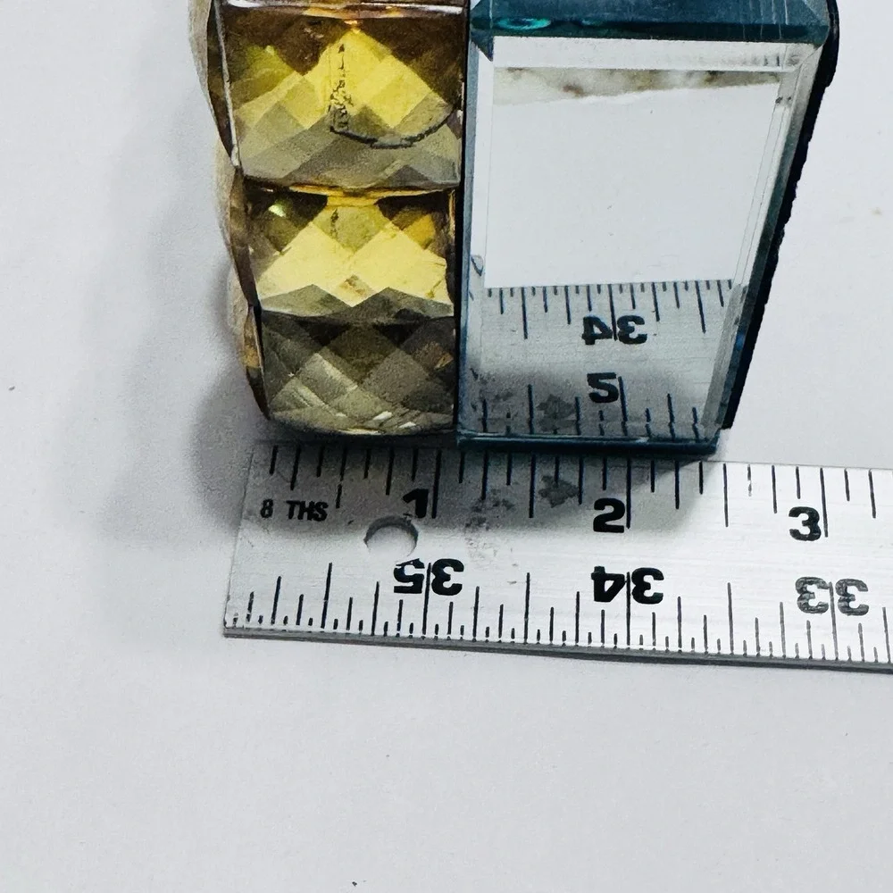 Z Gallerie Stella Lot 2 Gold Studded Jewelry Trinket Box Mirror Textured Square